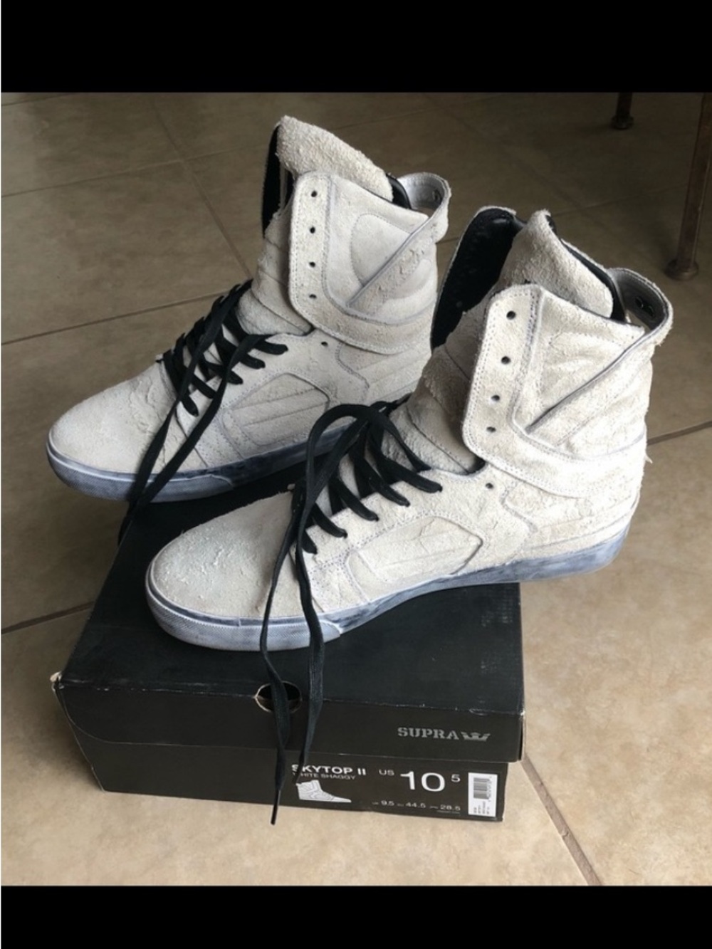 Rare Excellent Condition Supra Skytop 2 “Shaggy” Raw Suede Hightop